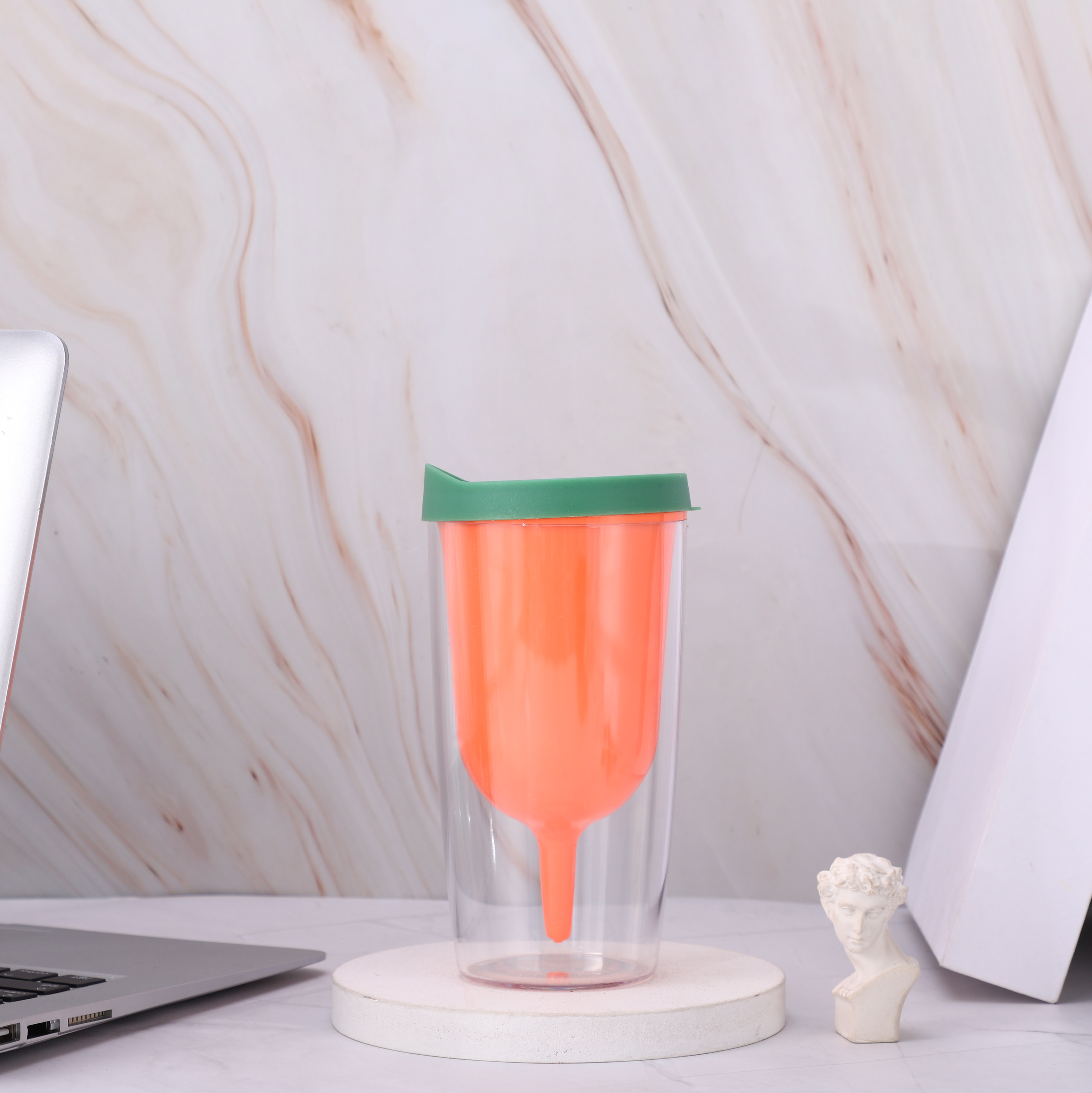 In Stock Ready to Ship 10oz Double Wall Insulated Plastic Red Wine Glass Tumbler Beer Wine Tumbler Adult Sippy Cup