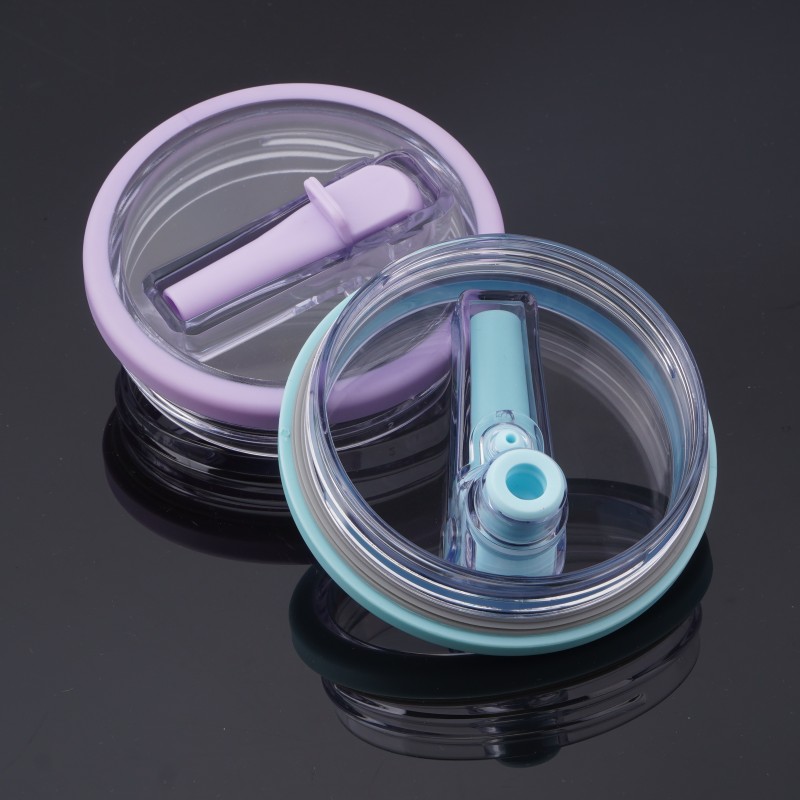 Stock Hot selling plastic colored lid 40 oz custom logo Modern Travel replacement foldable straw lid tumbler