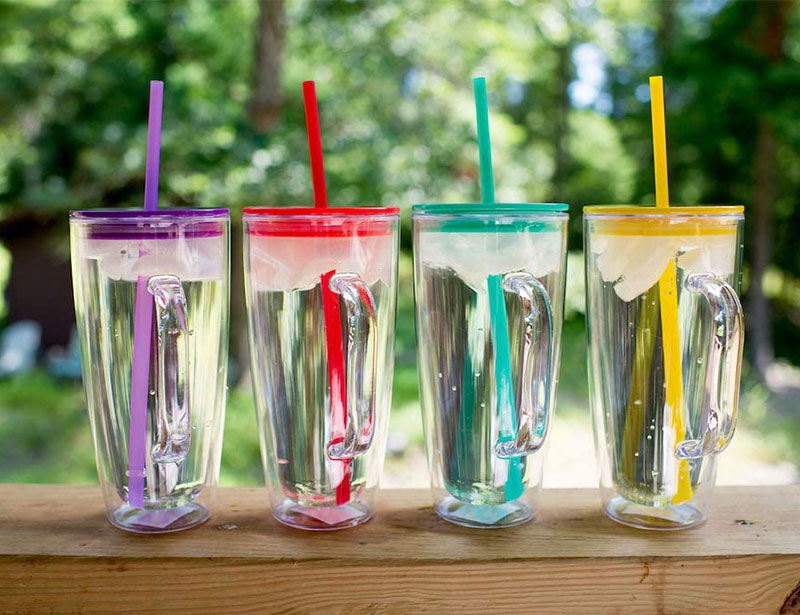 24oz Straw Mug with Handle