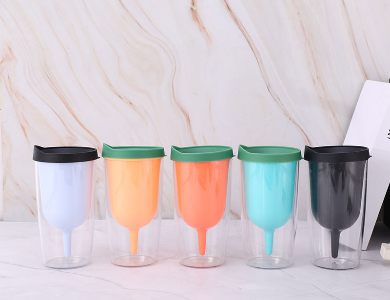 Double Wall Acrylic Wine Tumbler