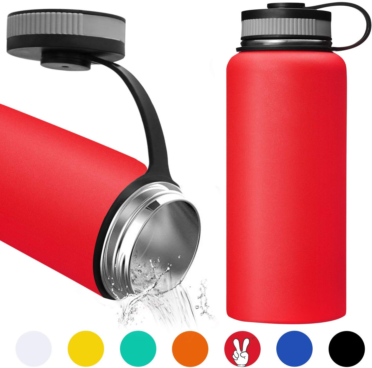 32 Oz vacuum flasks with straw lid,Double Wall Vacuum Stainless Steel Water Bottle,Thermos for Home
