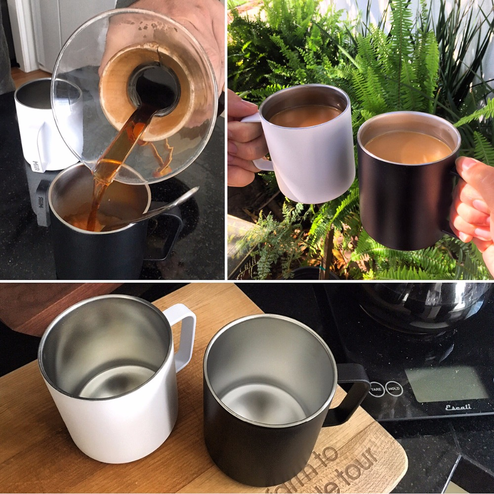 Double Wall Mugs Coffee Cups Drinking Cups Customized Travel Mug with Handle