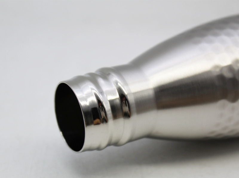 SS304 Approved Hammered stainless steel Water Bottle Cola Shaped 500ML High Vacuum Insulated Water Bottle