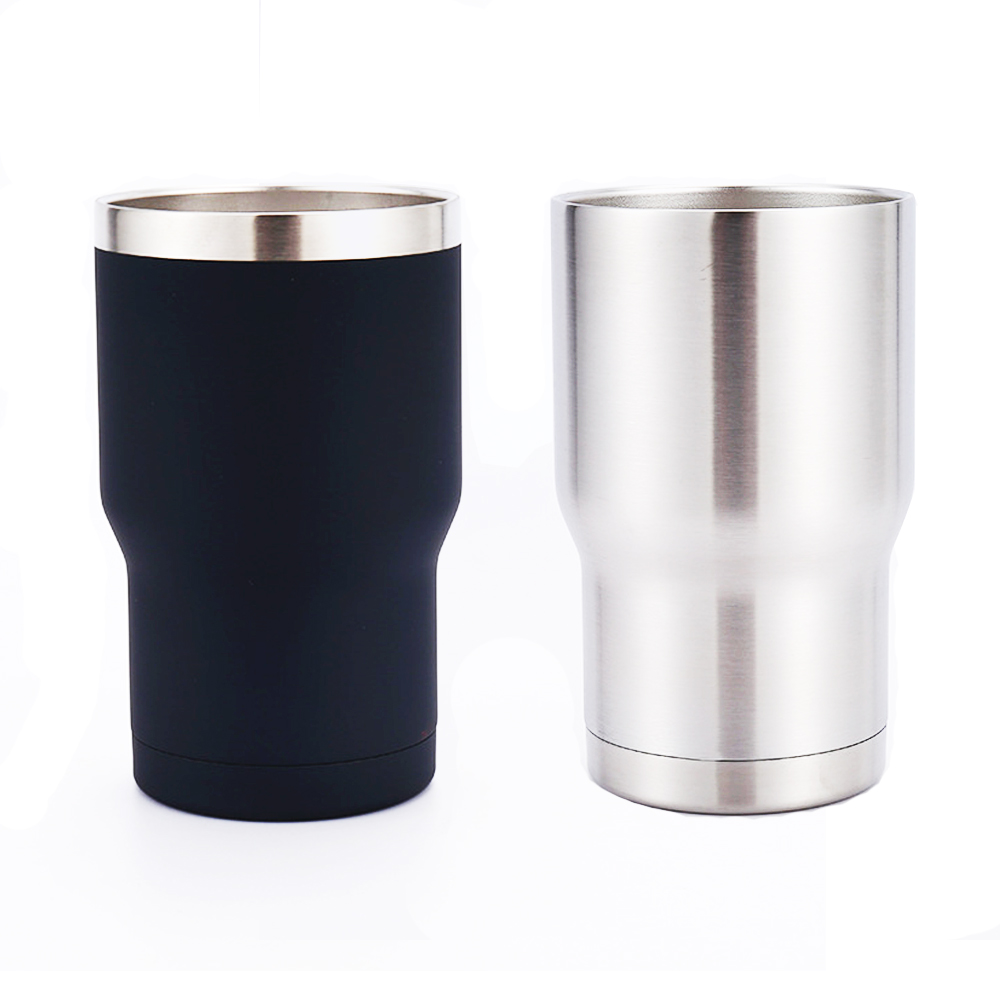 14oz Coldee Stainless Steel Tumbler, Marine with Easy Grip Finish – Small Insulated Cup With Straw
