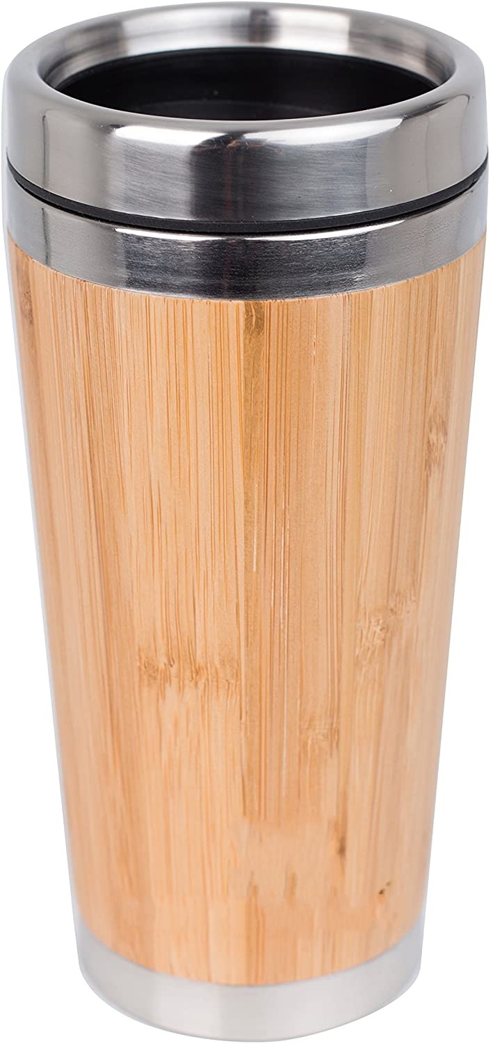 Original Bamboo Stainless Steel Bottle Coffee Mug Insulated Bamboo Travel Tumbler Eco-friendly Tea Cup flask 16oz