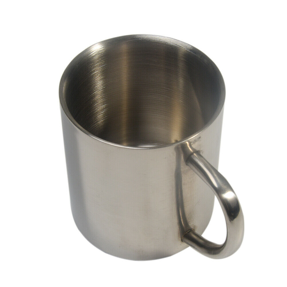 300ml stainless steel Camp Cup Stainless Steel Coffee Mug with handle Double Wall Vacuum Insulated beer cup