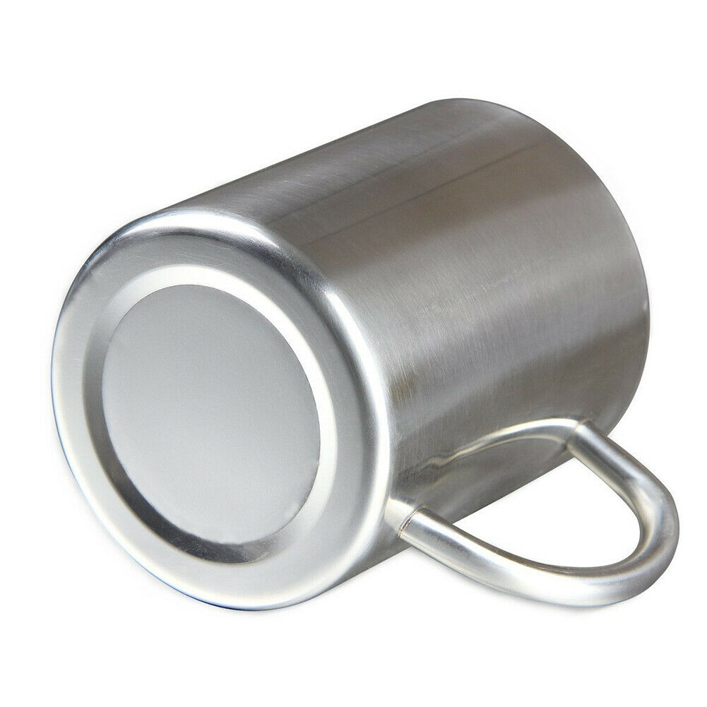 300ml stainless steel Camp Cup Stainless Steel Coffee Mug with handle Double Wall Vacuum Insulated beer cup