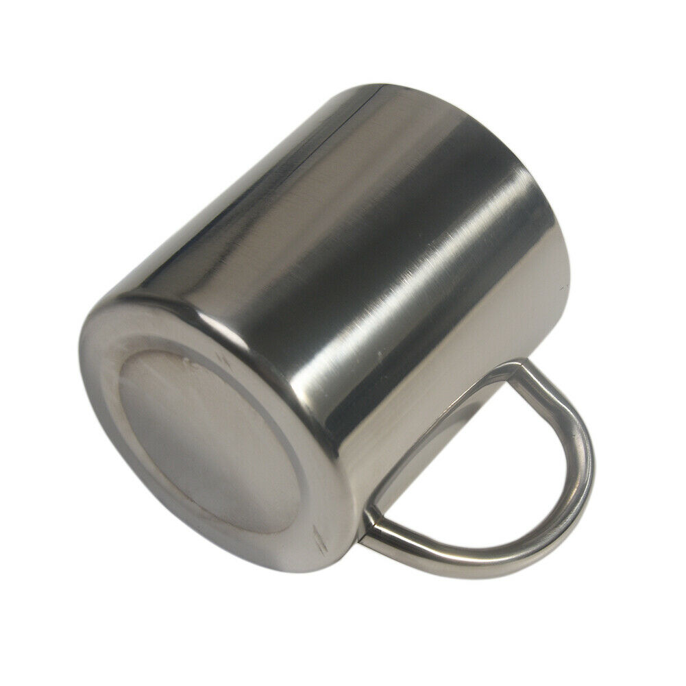 300ml stainless steel Camp Cup Stainless Steel Coffee Mug with handle Double Wall Vacuum Insulated beer cup