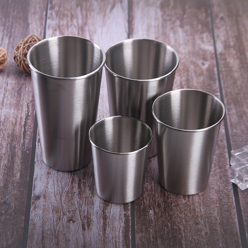 5OZ Stainless Steel Pint Cups Water Tumblers
