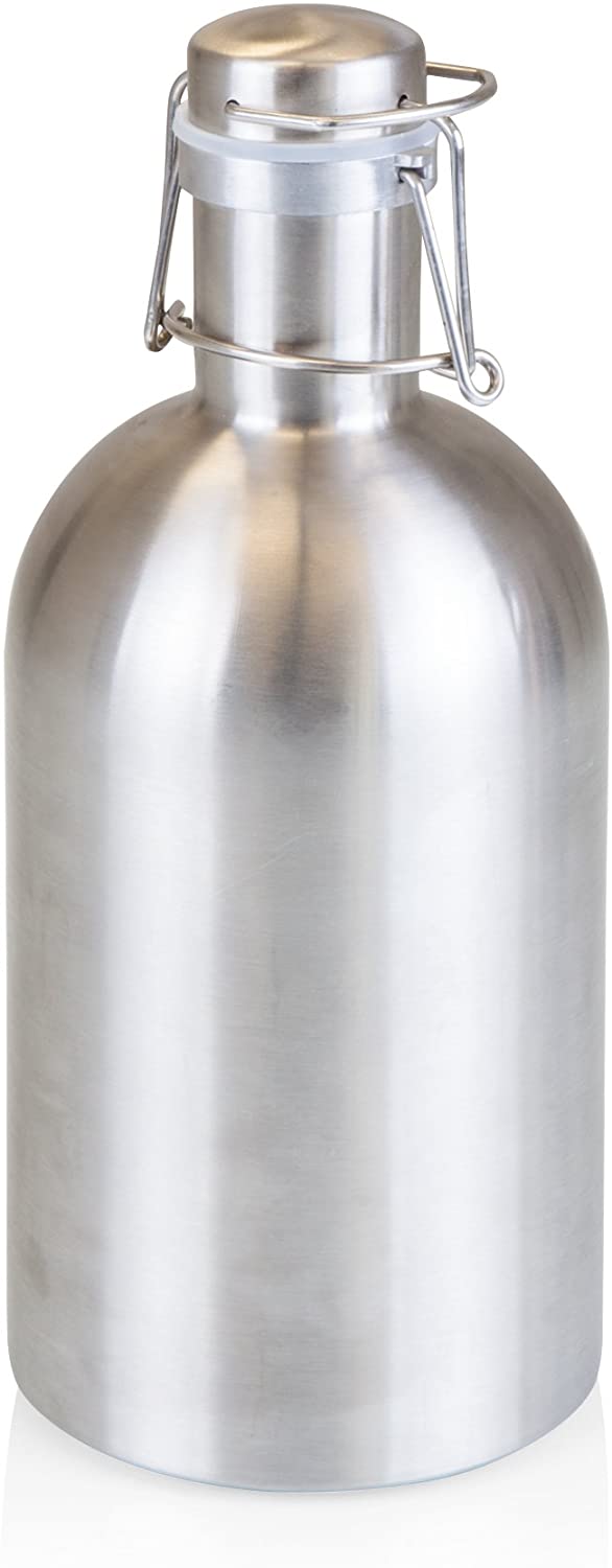64oz Stainless steel Double wall Beer growler Flip Top 32oz single wall Beer Growler with Swing-Top Hold Beer growler bottle