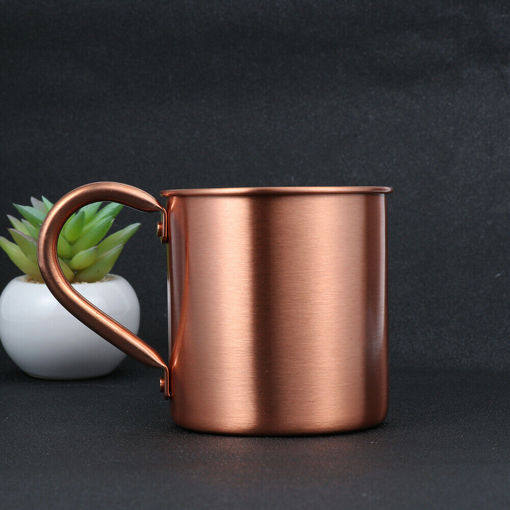 Moscow Mule Mug Travel Coffee Cup with Handle Stainless Steel ,stainless Steel Copper Plated Beer Cup,copper Mugs Personality
