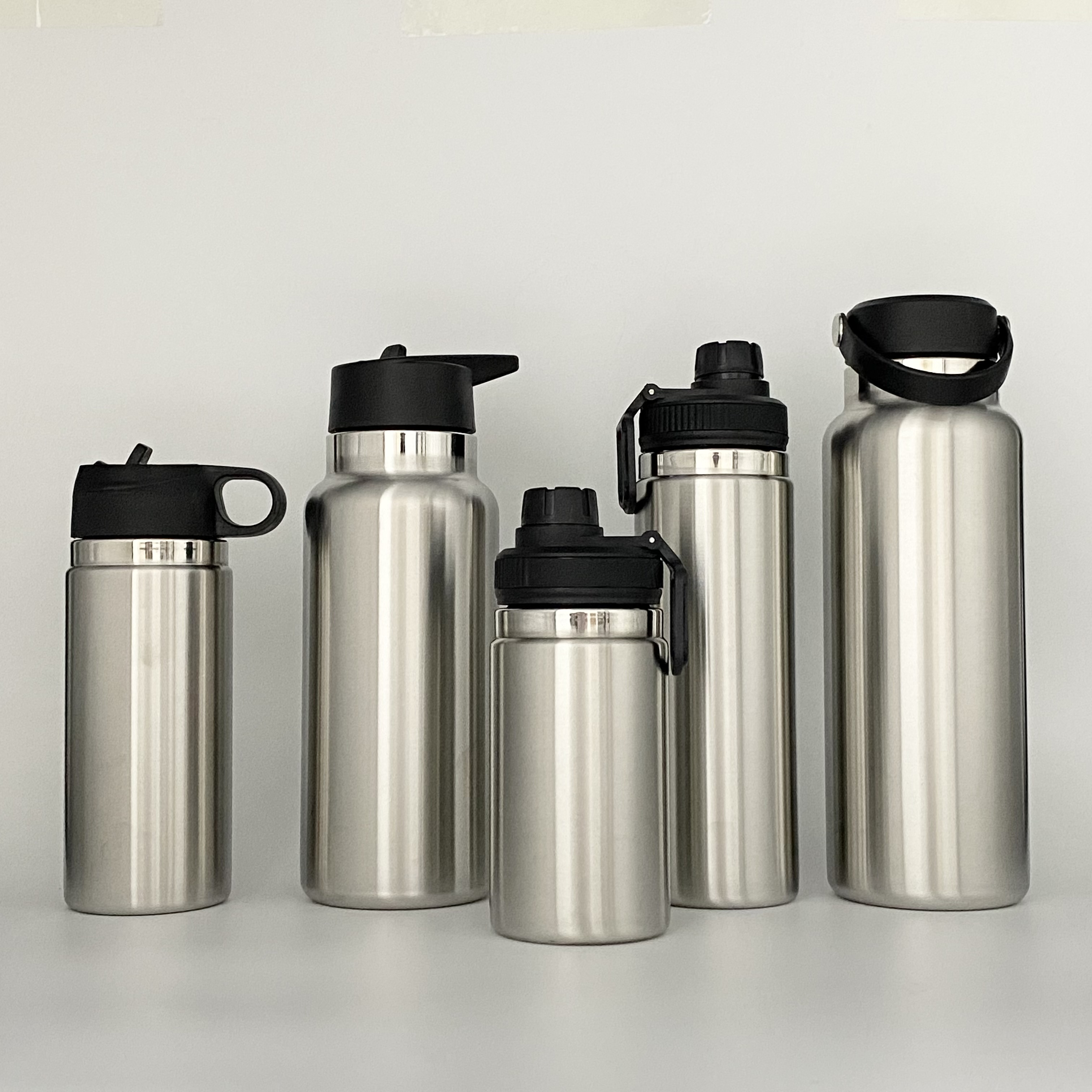 Hydro Flask Water Bottle - Stainless Steel & Vacuum Insulated - Wide Mouth 2.0 with Leak Proof Flex Cap