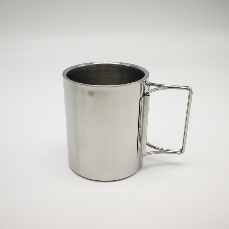 11oz 12oz 300ml 350ml outdoor water coffee beer Camping double walled stainless steel mug for Travel Hiking
