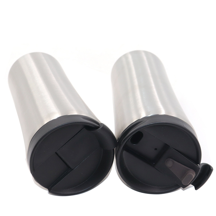 500ml stainless steel vacuum insulated travel coffee mugs , 17 oz coffee tumbler cups with leakproof lid