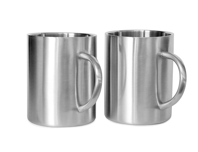 Stainless Steel Double Walled Mugs: 100% BPA Free,15 oz Metal Coffee & Tea Cup Mug - Insulated Cups with Handles Keep Drinks Hot or Cold Longer - Durable for Camping