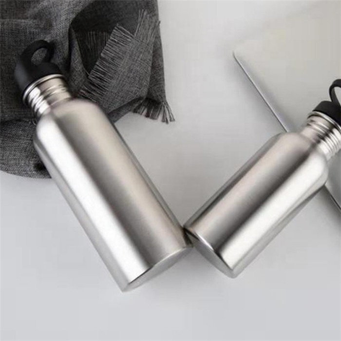 BPA Free Brushed Metal Silver 500 ml 750ml Stainless Steel Water Bottle