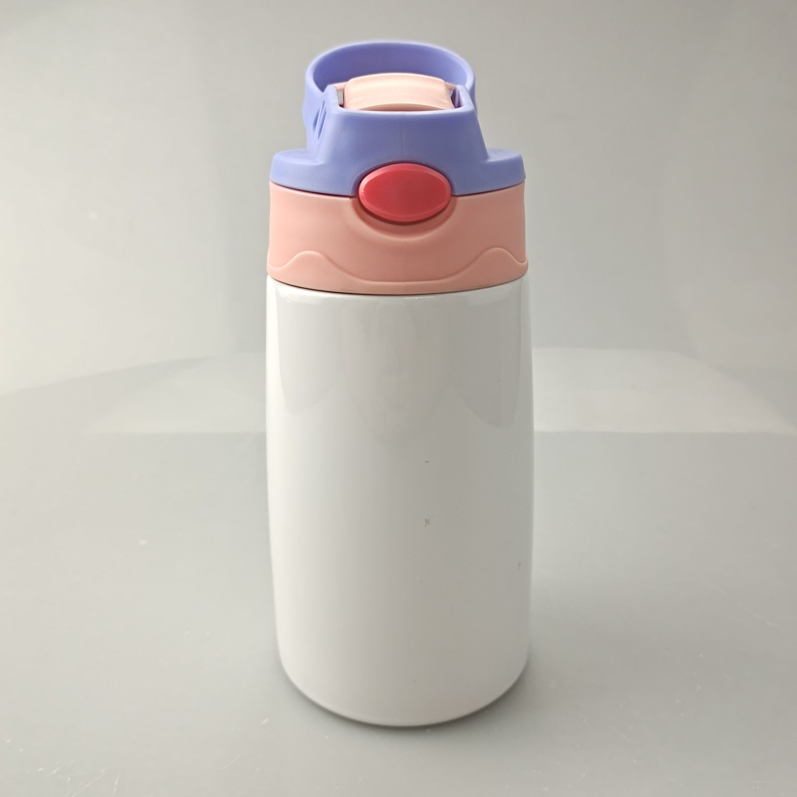 12oz Double Walled Coffee Skinny Kid Tumbler With Straw Stainless Steel Vacuum Insulated Sublimation Blanks Skinny Tumbler Cups