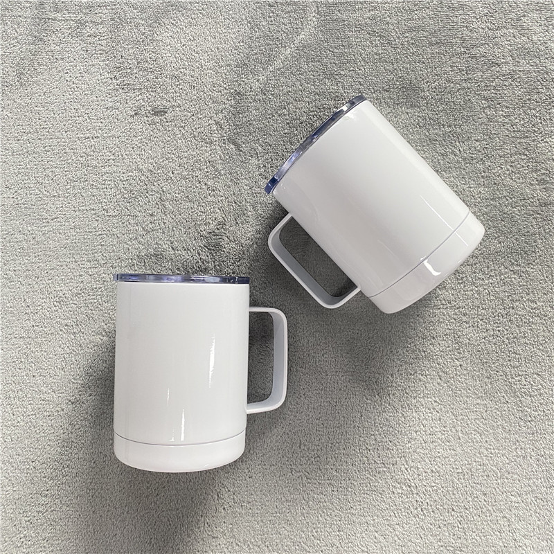 Hot sale white blanks sublimation double walled 12oz coffee tumbler Stainless Steel Insulated drink mug for Coffee and tea