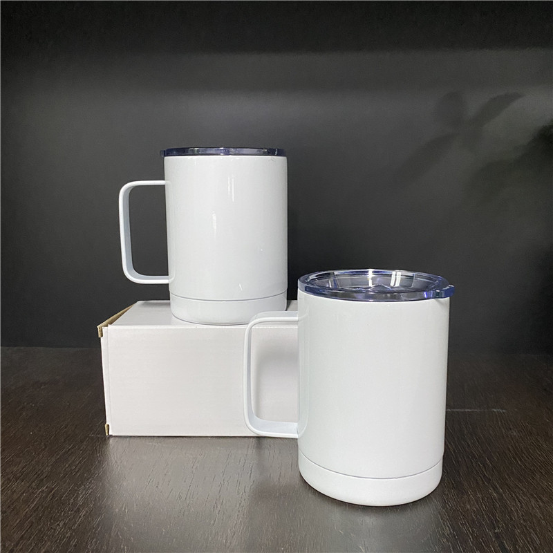 Hot sale white blanks sublimation double walled 12oz coffee tumbler Stainless Steel Insulated drink mug for Coffee and tea