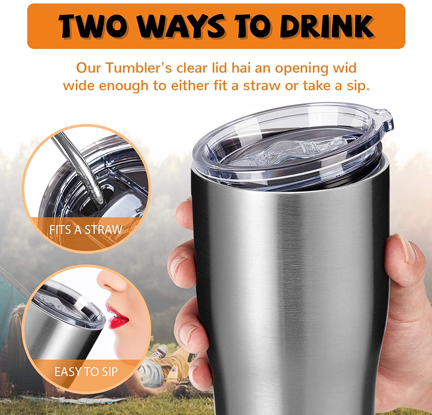 0oz Stainless Steel Insulated Tumbler, 12 Pack Bulk Travel Mug with Lid, Straw and Brush, Double Wall Vacuum Powder Coated Thermal Coffee Cup for Cold & Hot Drinks