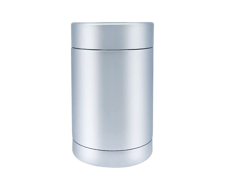 Insulated Can Cooler Double-Walled Stainless Steel Insulator for 12 Oz Beer Bottles Thermocoolers for Women/Men - Silver