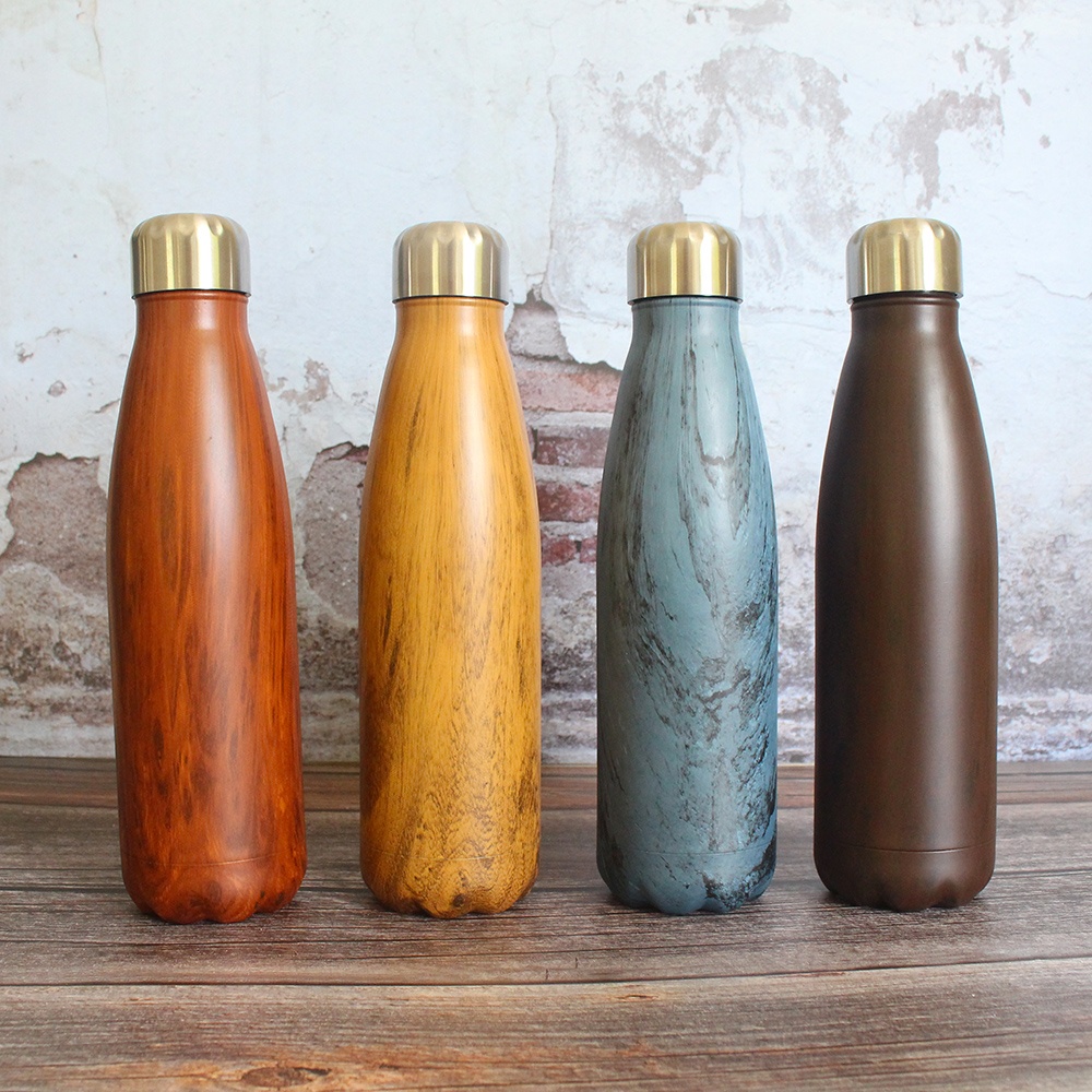 Wholesale Silver Travel Sports 500ml Stainless Steel Vacuum Flasks Thermos Stainless Steel Water Bottles with Custom Logo