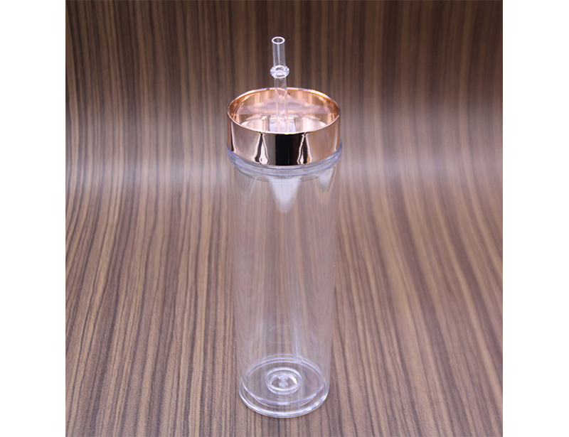 Clear Acrylic Tumbler with rainbow insert Personalized Wedding Custom Skinny Tumbler Rainbow Double Wall To Go Cold Cup