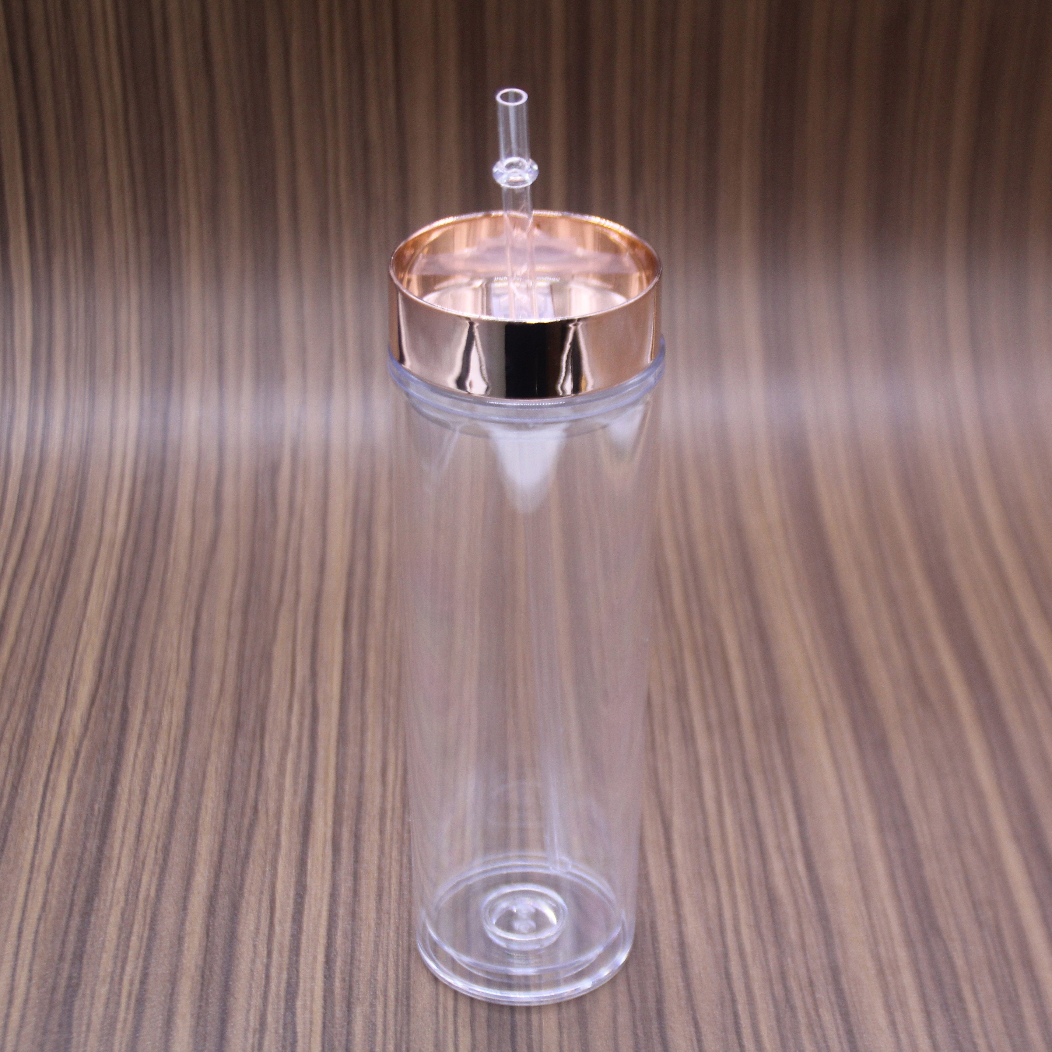 Clear Acrylic Tumbler with rainbow insert Personalized Wedding Custom Skinny Tumbler Rainbow Double Wall To Go Cold Cup