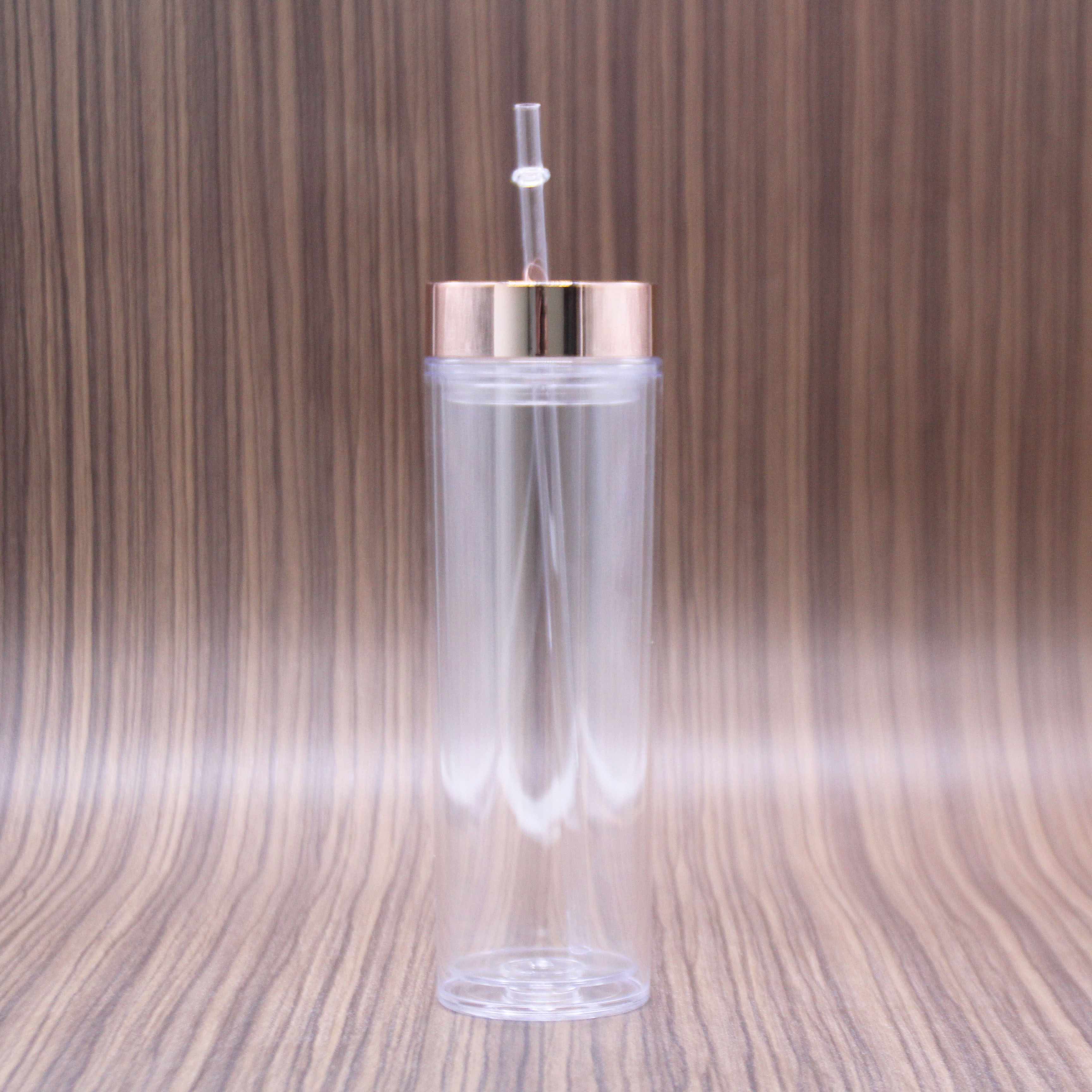 Clear Acrylic Tumbler with rainbow insert Personalized Wedding Custom Skinny Tumbler Rainbow Double Wall To Go Cold Cup