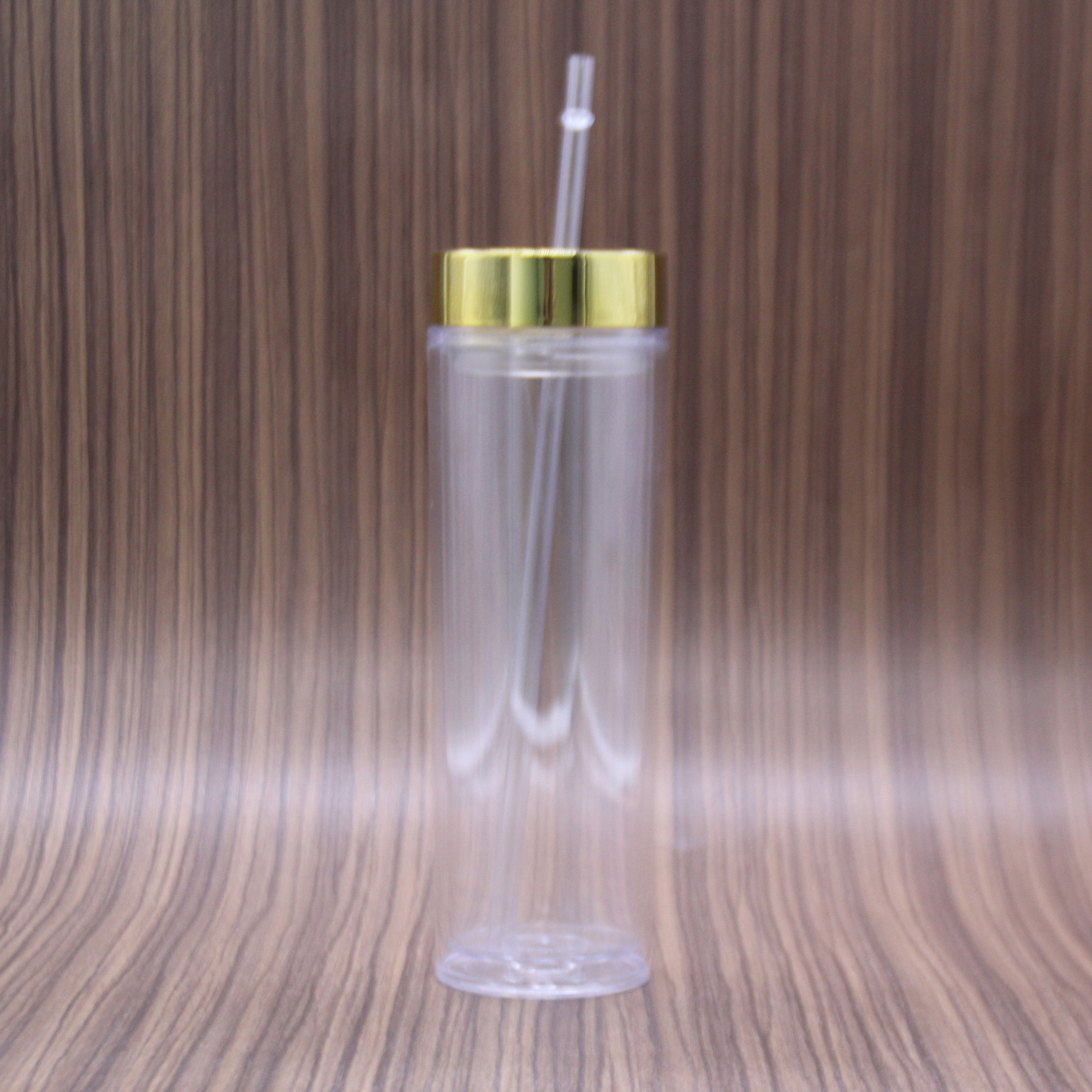 Clear Acrylic Tumbler with rainbow insert Personalized Wedding Custom Skinny Tumbler Rainbow Double Wall To Go Cold Cup