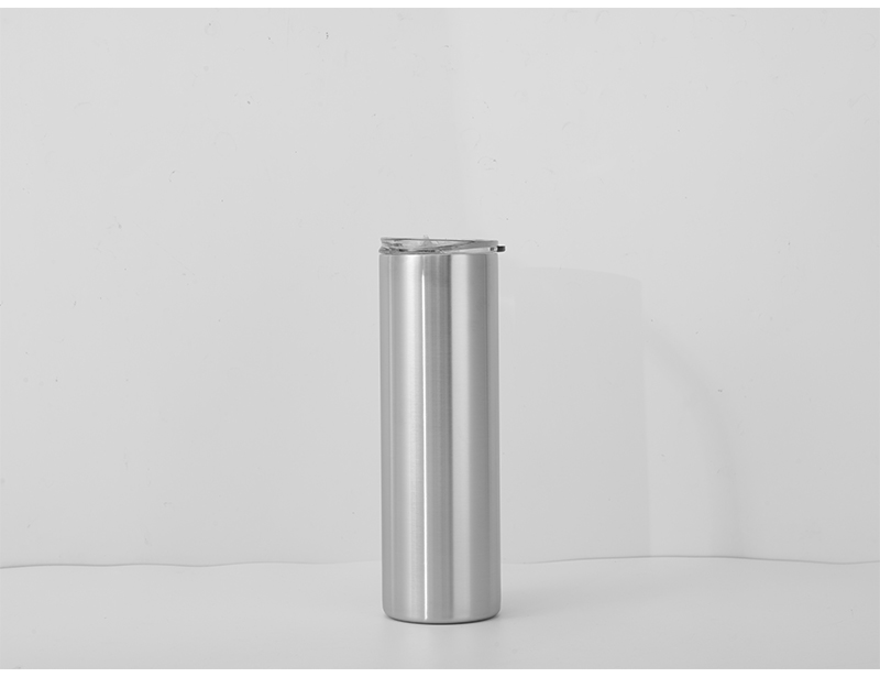 20oz double wall stainless steel skinny tumbler Insulated Vacuum White Straight Sublimation Blanks Stainless Steel Tumblers