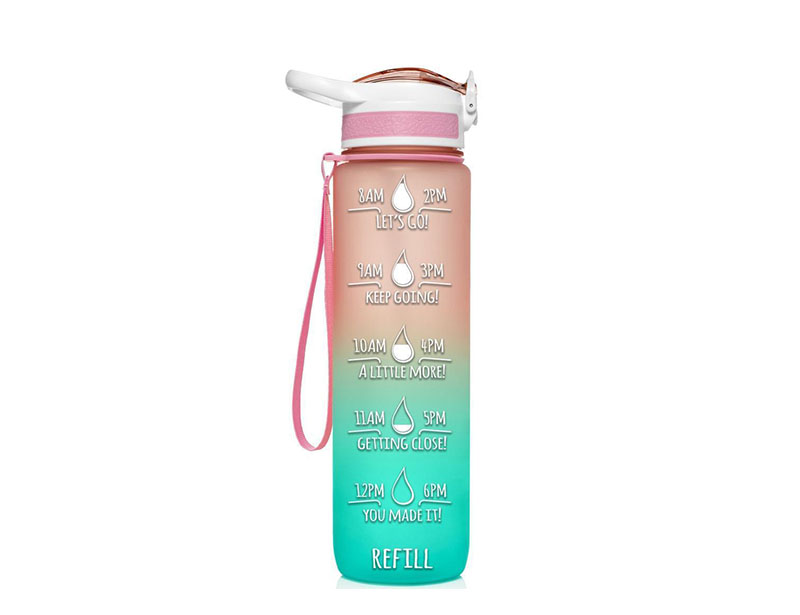 Best Water Bottle Gym And Outdoor Sports Motivational Bottle Time Marker 32oz Leakproof