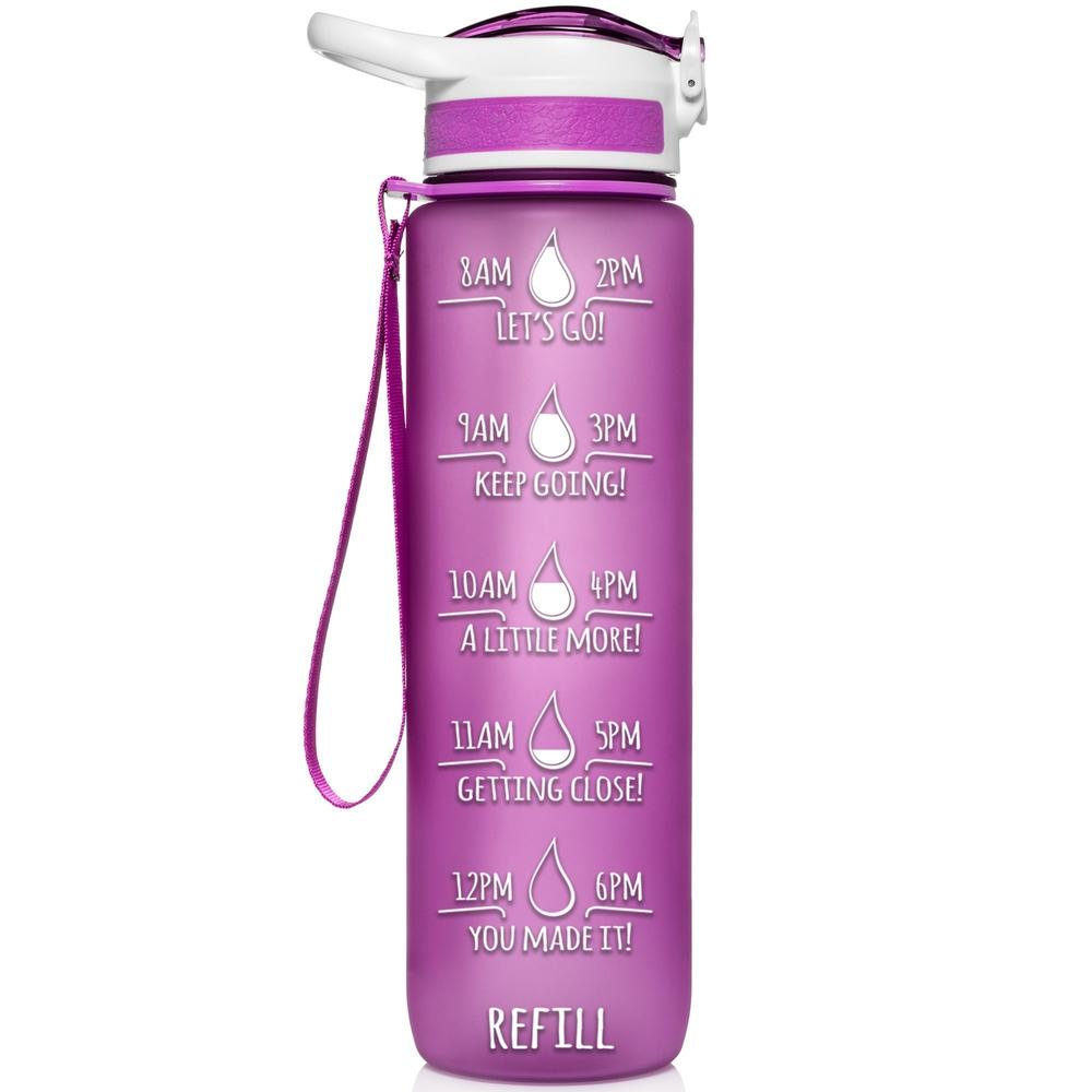 32 OZ WATER BOTTLE WITH STRAW AQUA