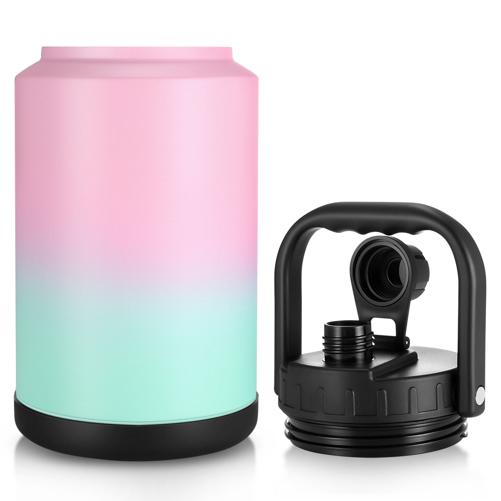 128 OZ Double Wall Stainless Steel Large Capacity Gallon Water Bottle – Colorful
