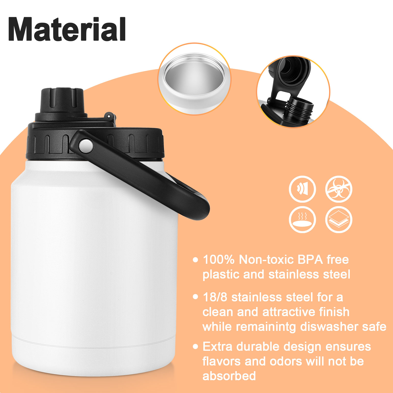 64oz Vacuum insulated water bottle