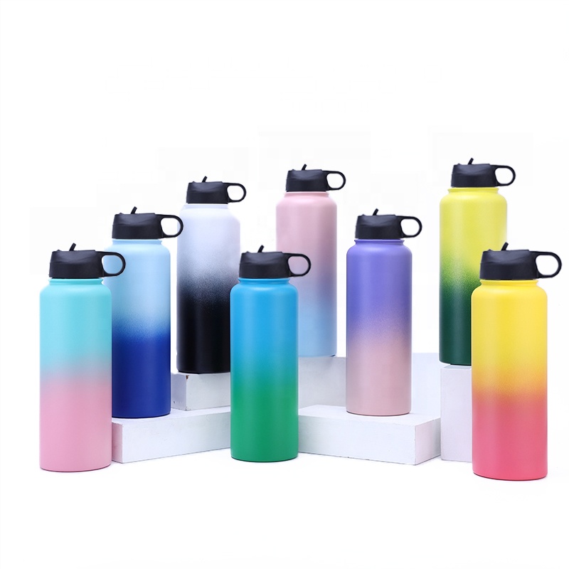 65oz Stainless Steel Reusable Water Bottle Hydro Vacuum Insulated Flask With leakprood Lid