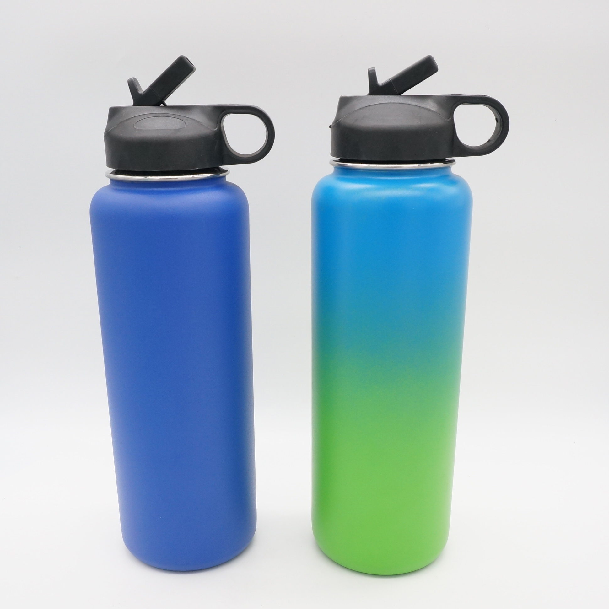 40 oz wide mouth hydro insulated double wall stainless steel water bottle flask with powder coated