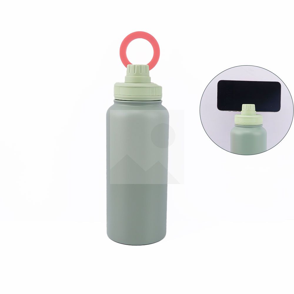 Phone 32oz Smart Magnetic Cup Double stainless steel thermos magnetic ring with leak proof lid 18/8