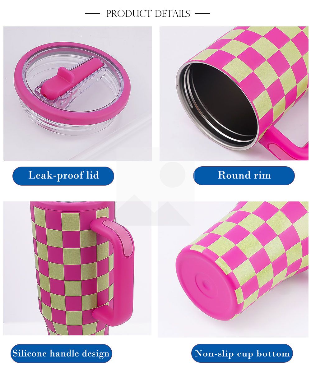 New designed Christmas Hydraulic Tumbler Cup with handle flip straw 40 oz Hydraulic Traveler 40 oz tumbler with straw 100% leak proof