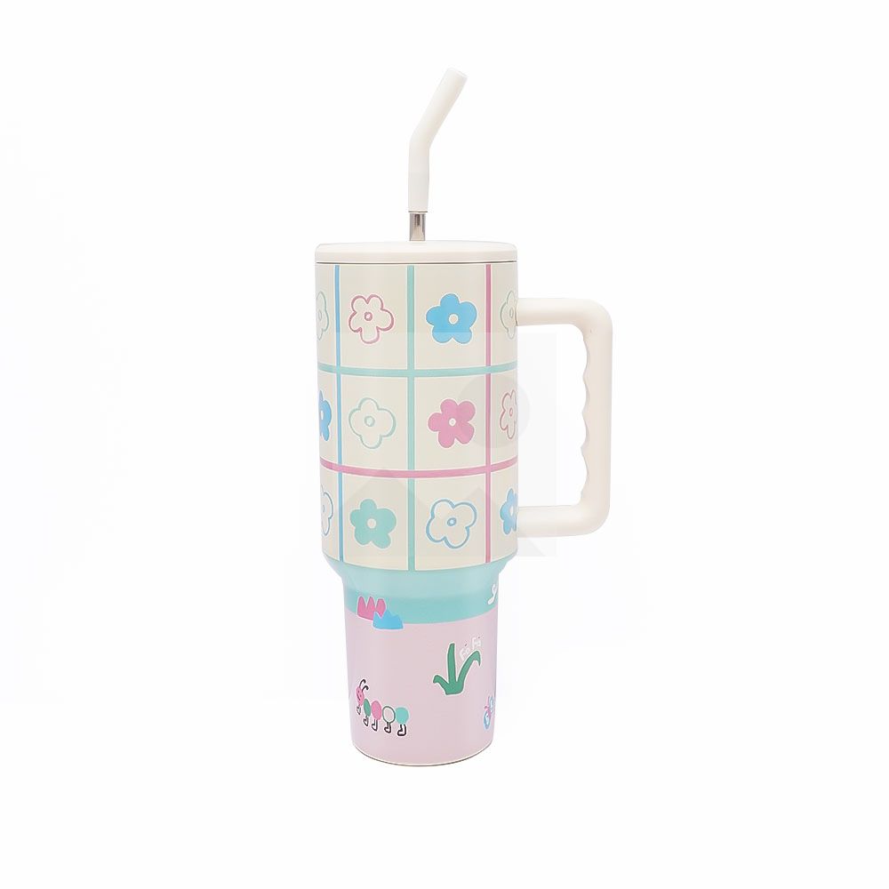 Color Tumbler 3D printing 40 oz stainless steel vacuum Tumbler with straw and lid Travel mug Coffee mug for cold and hot drinks