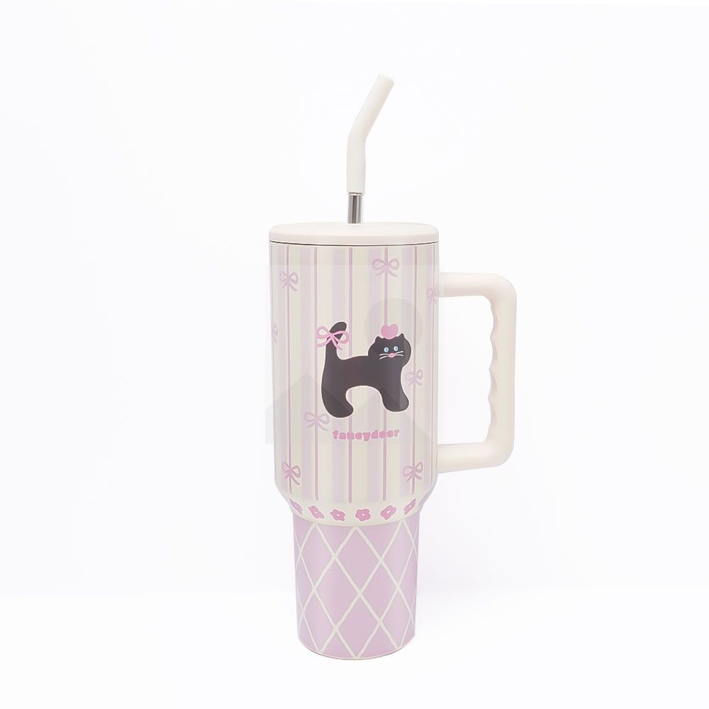 Color Tumbler 3D printing 40 oz stainless steel vacuum Tumbler with straw and lid Travel mug Coffee mug for cold and hot drinks