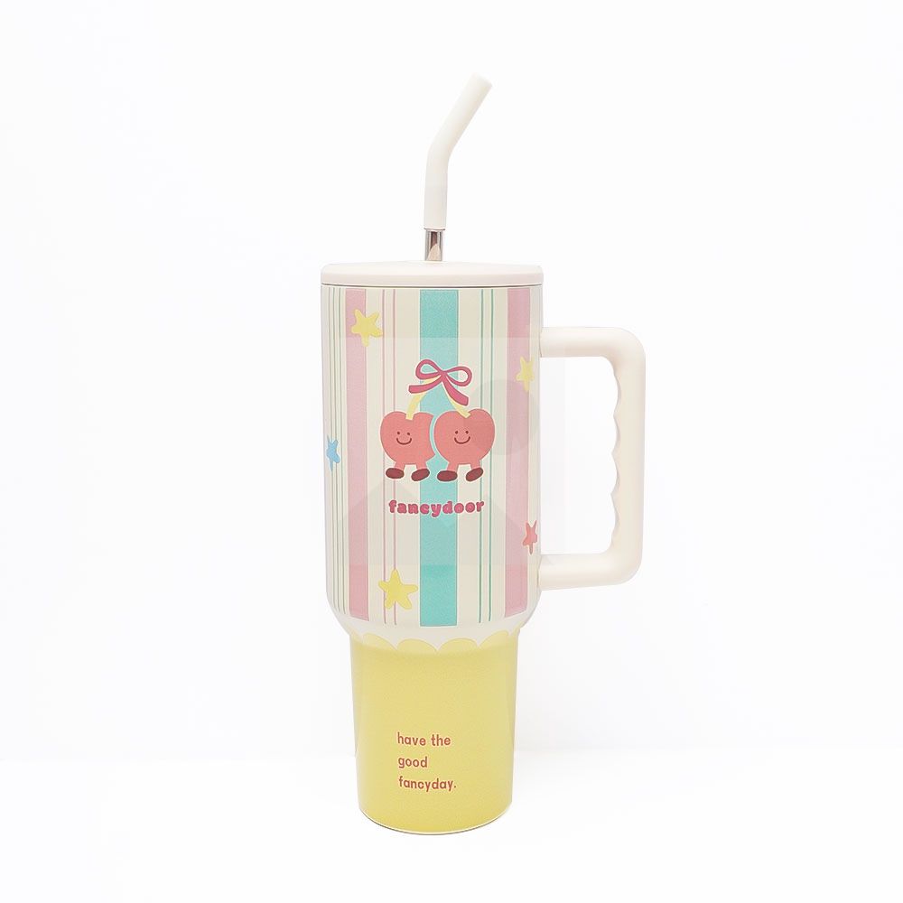 Color Tumbler 3D printing 40 oz stainless steel vacuum Tumbler with straw and lid Travel mug Coffee mug for cold and hot drinks