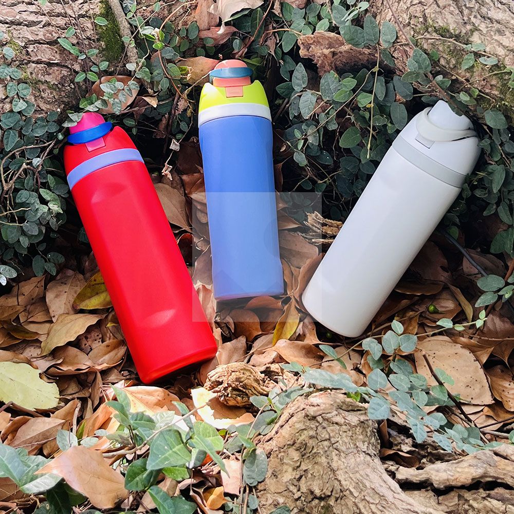 Factory wholesale 19oz 24oz 32 oz double stainless steel sports water bottles custom color and logo double mouth
