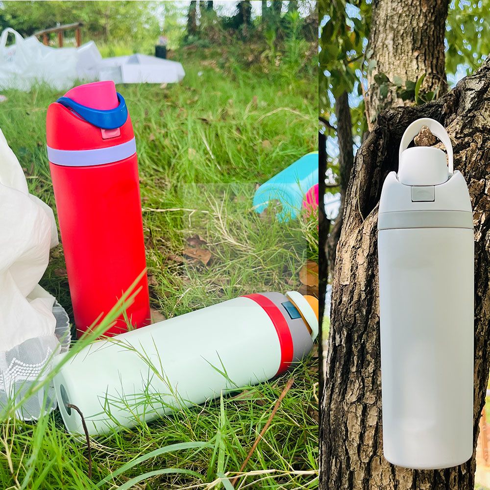 Factory wholesale 19oz 24oz 32 oz double stainless steel sports water bottles custom color and logo double mouth