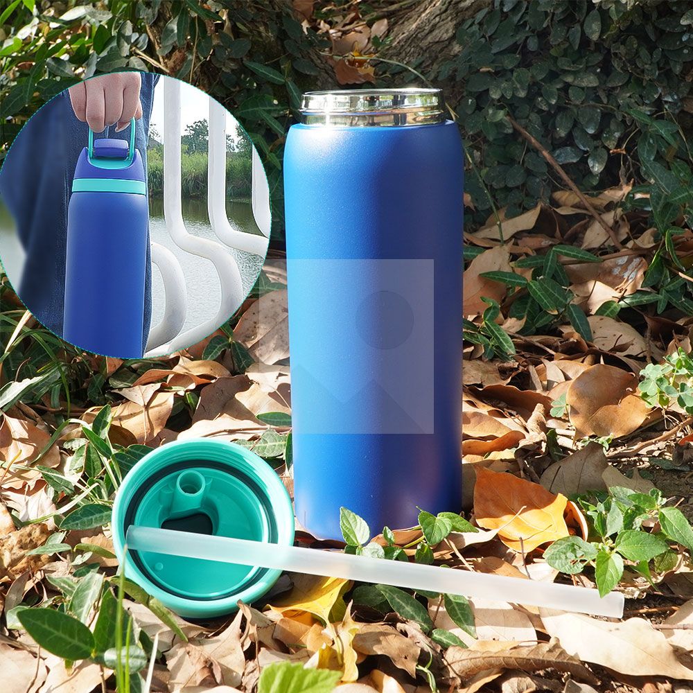 Factory wholesale 19oz 24oz 32 oz double stainless steel sports water bottles custom color and logo double mouth