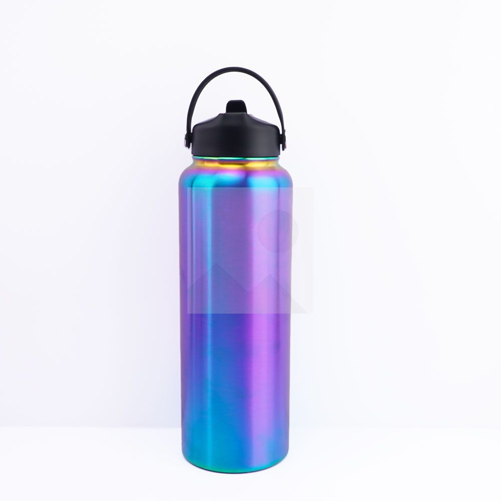 Modern fashion factory wholesale large capacity 40oz double stainless steel sports water bottle wide mouth pot custom color and logo