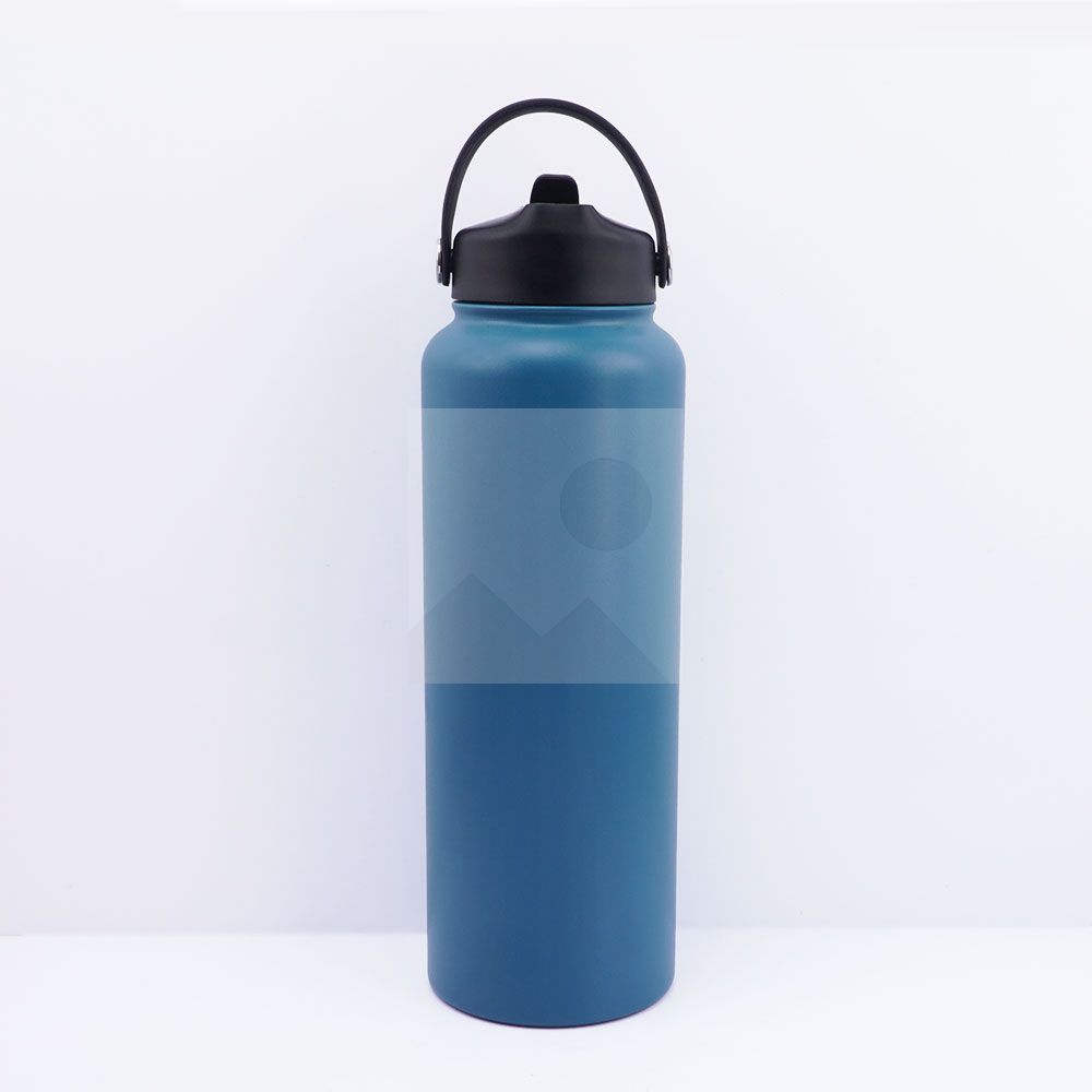 Modern fashion factory wholesale large capacity 40oz double stainless steel sports water bottle wide mouth pot custom color and logo