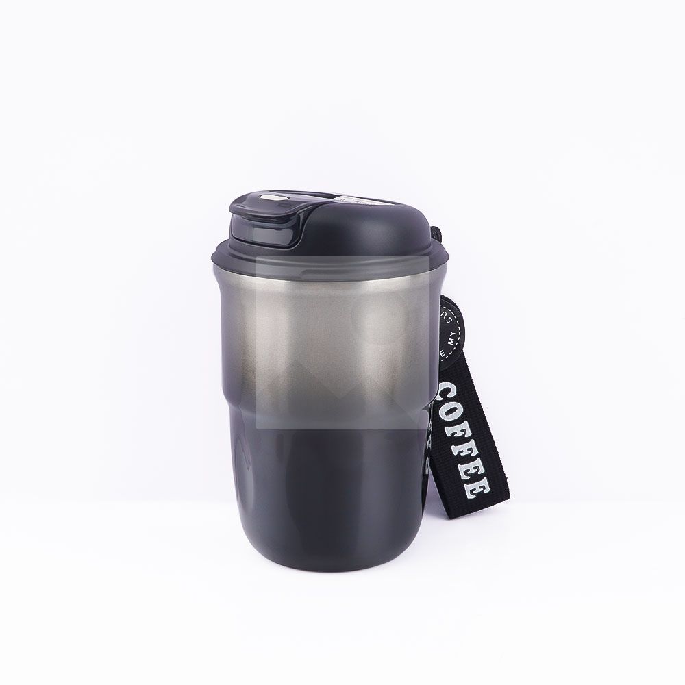 New Creative Coffee cup 320 ml /10 oz double vacuum insulated 316 stainless steel travel coffee cup handle folding cover leak proof