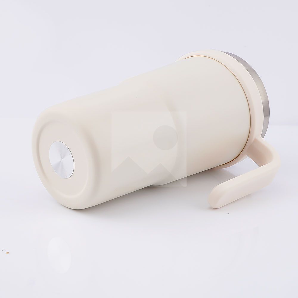 600 ml /20 oz reusable children's double stainless steel handle cup with straw and straw cap for children food grade 100% leak proof