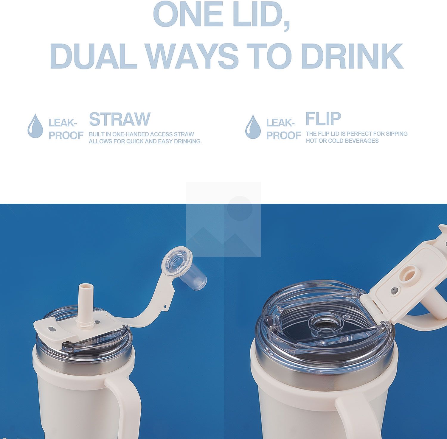 600 ml /20 oz reusable children's double stainless steel handle cup with straw and straw cap for children food grade 100% leak proof